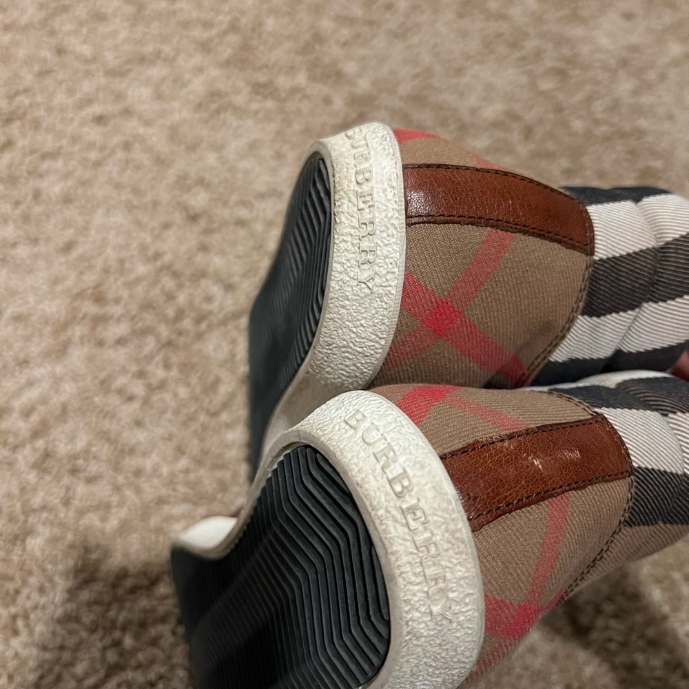 Mens Burberry Check Hightops - Picture 5 of 6